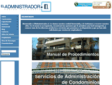 Tablet Screenshot of eladministrador.cl